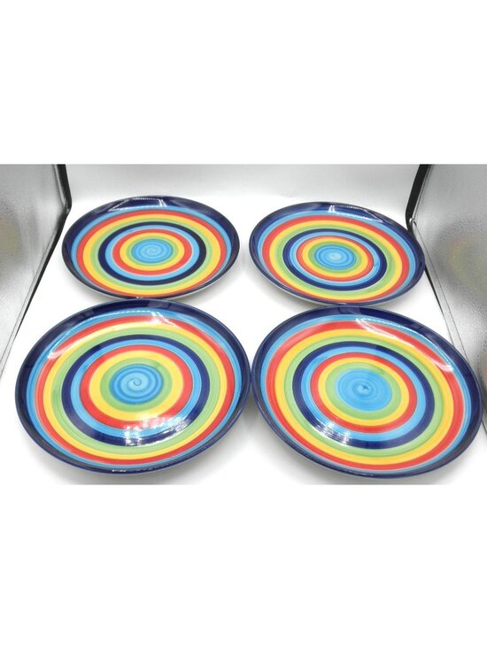 Todays Home Other - Striped Swirl by Todays Home 10 Inch Dinner Plates Set of 4 Pattern Code: TDHSTS